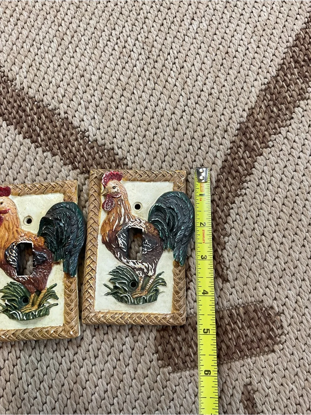 Rooster Decorative Light Switch Cover Plate - Multicolor